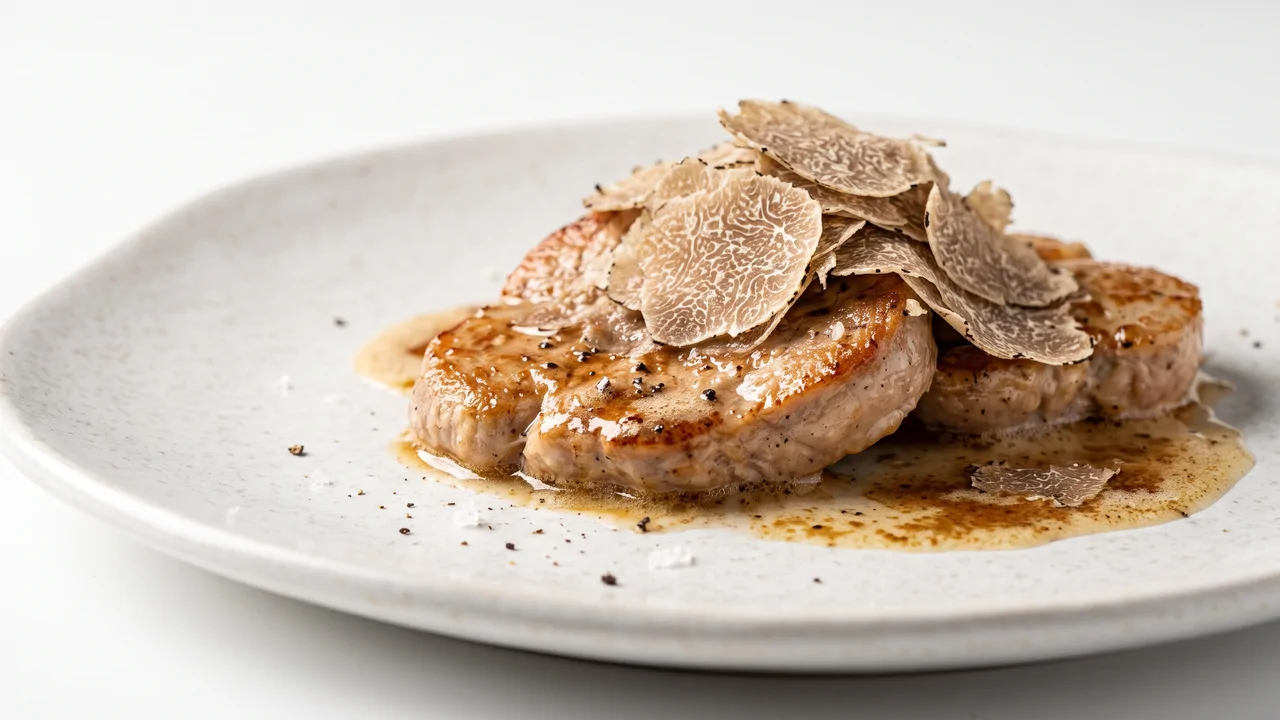 Scaloppine di Vitello al Tartufo Bianco Pregiato