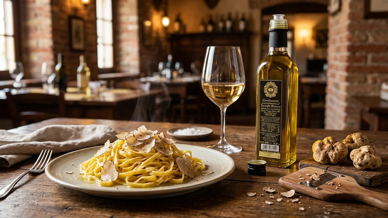 Condimento aromatizzato al tartufo bianco