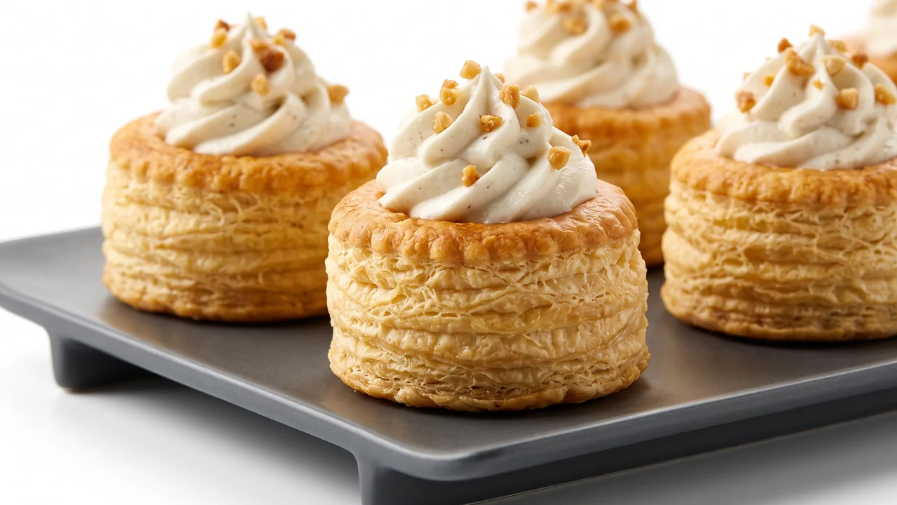 Vol-au-vent Caldi con Mousse di Robiola e Crema al Tartufo Bianco